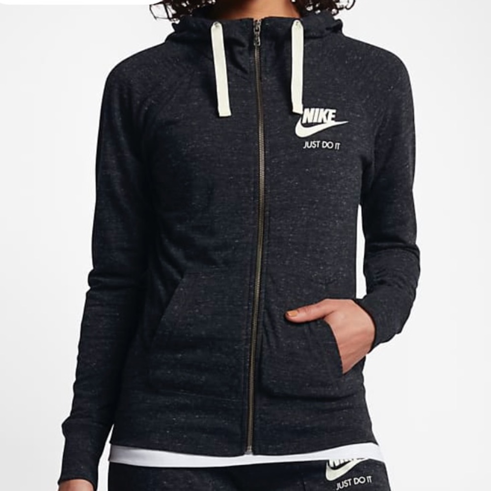 Nike Sportswear Heather Grey Zip Up